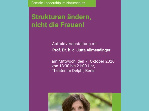 Die Soziologin Jutta Allmendinger spricht bei SheLeadsNature